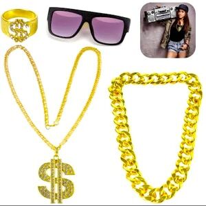 🎃*NWT* Hip-Hop Costume Accessories (4pcs)